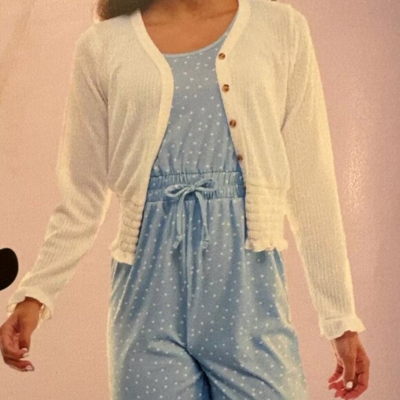 trixxi girl 2 piece jumpsuit Set Jumpsuit & Cardigan Size XS - (5/6) - Picture 3 of 4